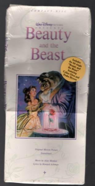 Beauty and the Beast Soundtrack CD 1991 Disney Longbox